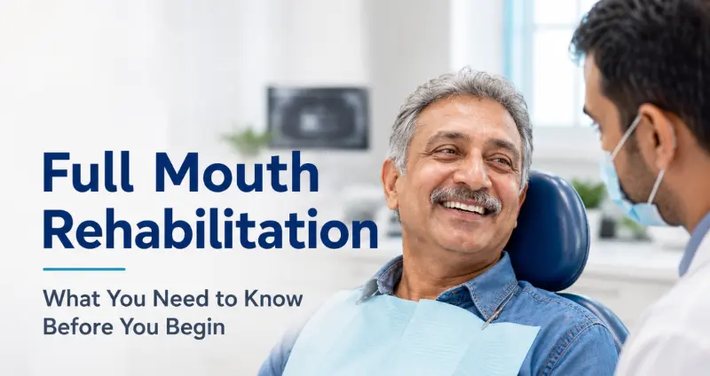 Full mouth rehabilitation consultation at City Smiles Dental Care in South Kolkata with patient discussing smile restoration options with dentist
