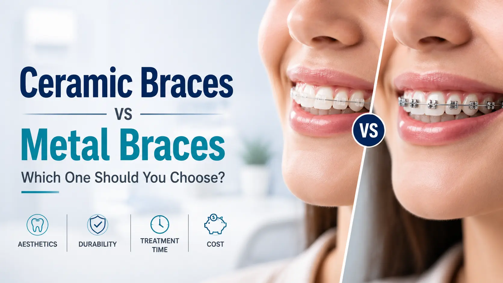 Ceramic Braces vs Metal Braces
